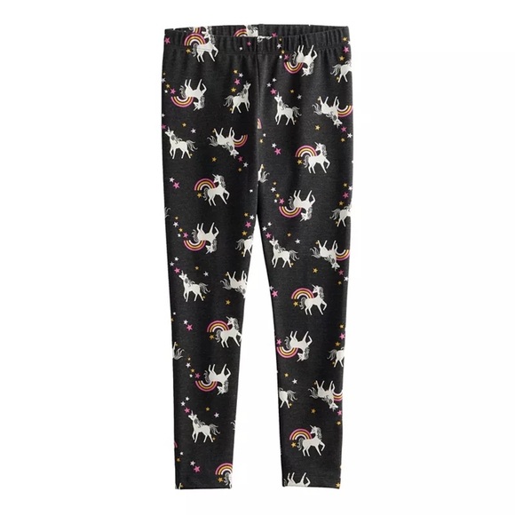 Unicorn Black Leggings - Picture 1 of 1